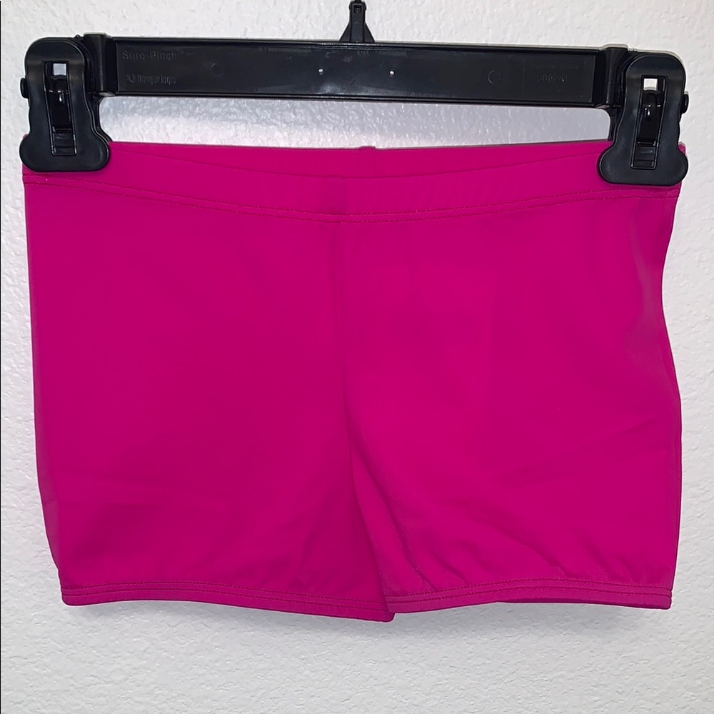 Vibrant Pink Athletic Shorts with Stretchy Fit
